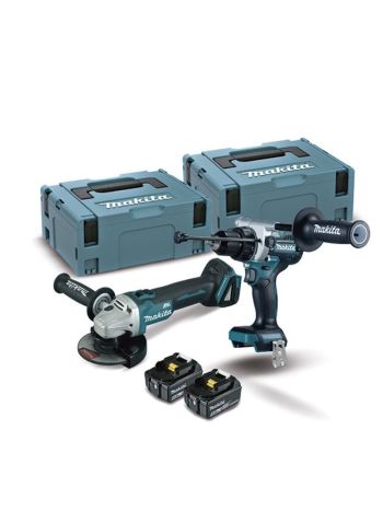 MAKITA KIT COMBO DGA504Z+DHP486Z+BL1850BX2 5AH