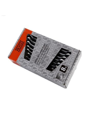 JUEGO 8 LLAVES FIJAS 6X7-20X22 PEINE ALYCO ORANGE