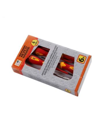 JUEGO 6 DESTORNILLADORES AISLADOS ALYCO ORANGE