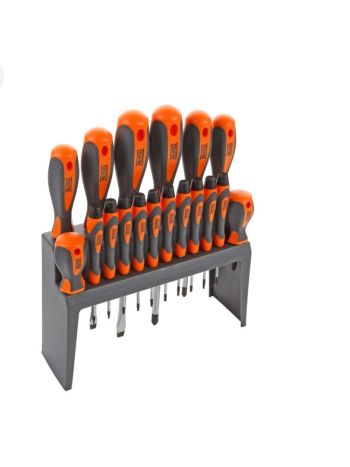 JUEGO 18 DESTORNILLADORES ALYCO ORANGE