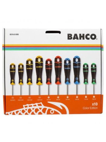 KIT DESTORNILLADORES BAHCO ARCOIRIS 10 UND